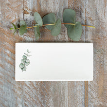 Load image into Gallery viewer, Toasted Crumpet Eucalyptus Fine Bone China Rectangular Soap Dish