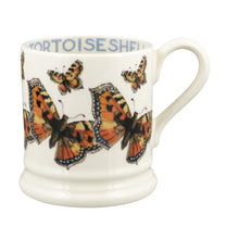 Load image into Gallery viewer, Tortoiseshell Butterfly 1/2 Pint Mug

