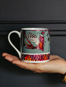 Katie Cardew Flying Pheasant Mug
