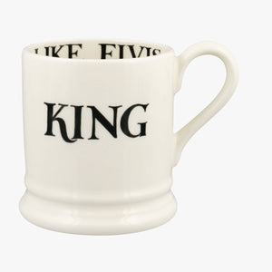 Emma Bridgewater Black Toast King & Queen Set Of 2 1/2 Pint Mugs Boxed
