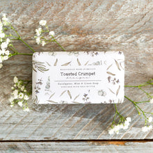 Load image into Gallery viewer, Toasted Crumpet Eucalyptus, Mint & Linen Vegan Friendly Soap Bar