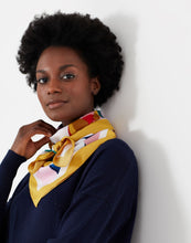 Load image into Gallery viewer, Joules Liv Printed Square Scarf / Green Floral