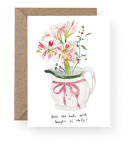 Load image into Gallery viewer, Western Sketch Deck the Halls Christmas Card