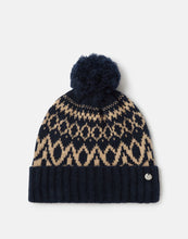Load image into Gallery viewer, Joules Shetland French Navy Fairisle Hat