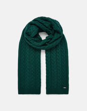 Load image into Gallery viewer, Joules Elena Cable Knit Scarf / Teal
