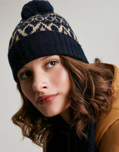 Load image into Gallery viewer, Joules Shetland French Navy Fairisle Hat
