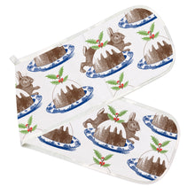 Load image into Gallery viewer, Rabbit &amp; Christmas Pudding Oven Glove
