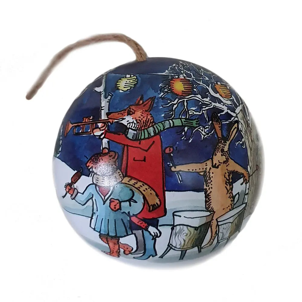 Emma Bridgewater Winter Scene Tin Christmas Bauble