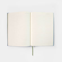 Load image into Gallery viewer, Caroline Gardner Blue Embossed Heart A5 Hardback Lined Notebook
