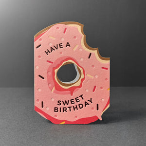 Heyyy Cards ‘Taking Shape’ Die Cut Doughnut Birthday Card