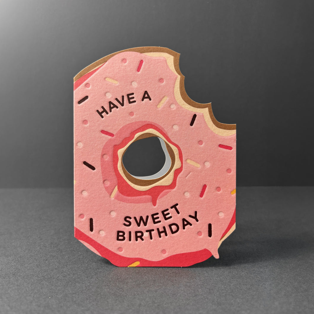 Heyyy Cards ‘Taking Shape’ Die Cut Doughnut Birthday Card
