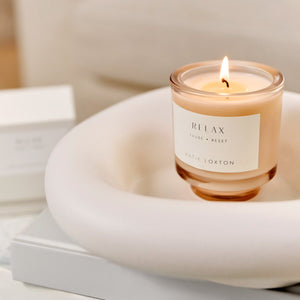Katie Loxton Sentiment Candle / Relax / Fresh Linen & White Lily