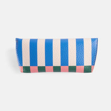 Load image into Gallery viewer, Caroline Gardner Multi Stripe Flap Glasses Case
