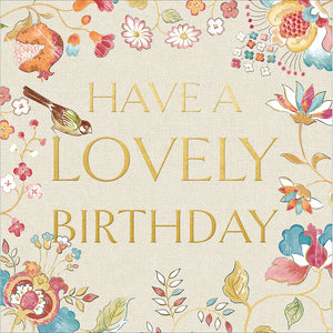 Woodmansterne Sanderson Aril’s Garden Birthday Card