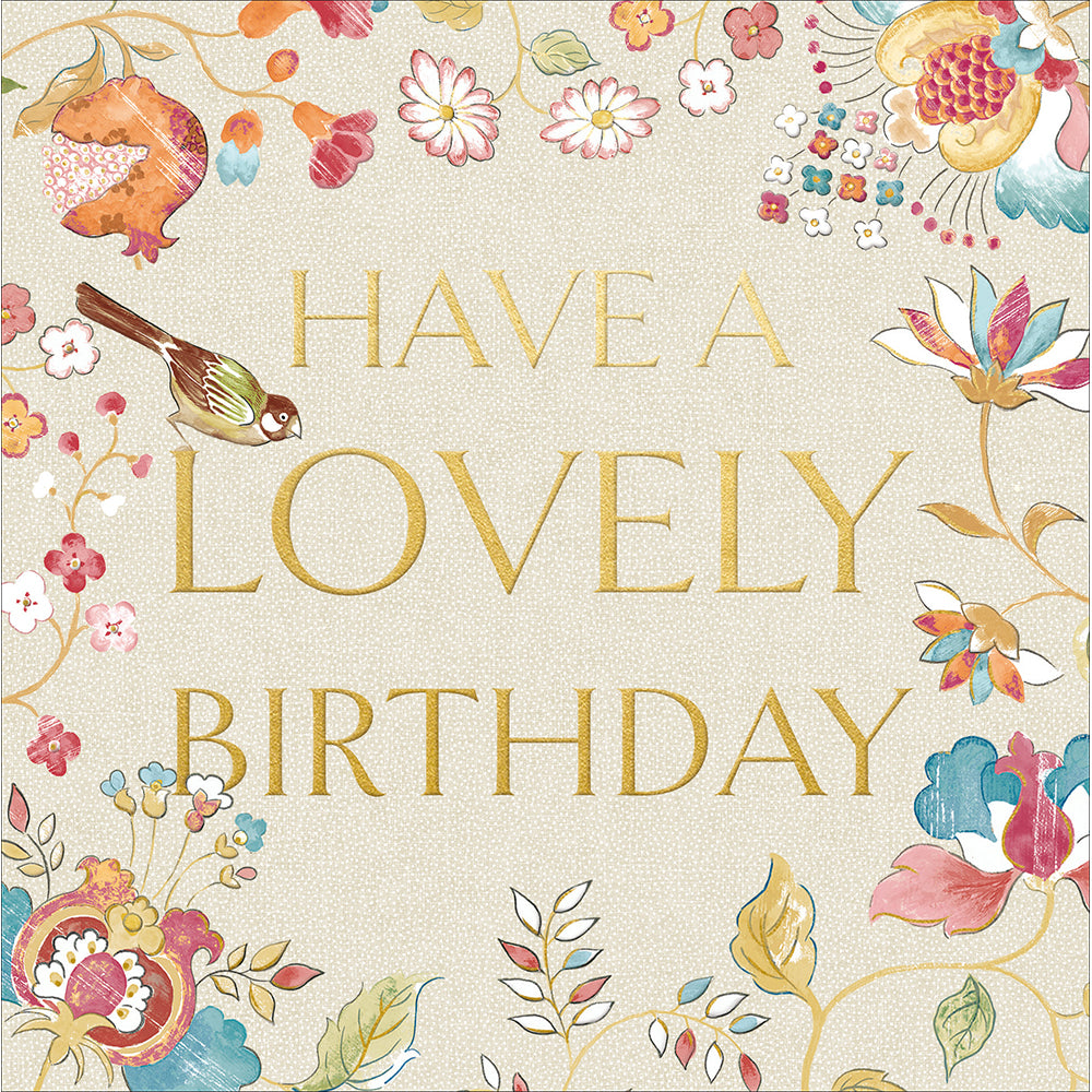 Woodmansterne Sanderson Aril’s Garden Birthday Card
