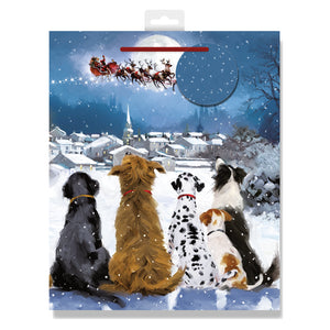 Woodmansterne Waiting For Father Christmas Large Gift Bag