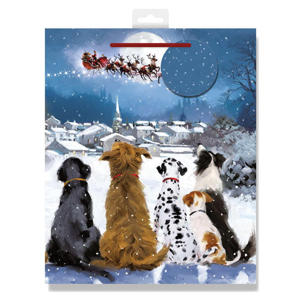 Woodmansterne Waiting For Father Christmas Large Gift Bag