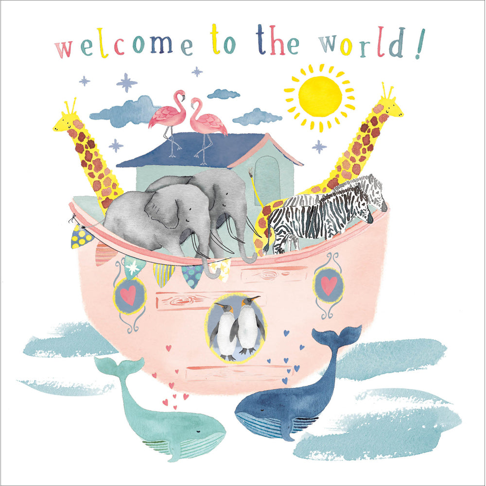 Woodmansterne Welcome To The World New Baby Card