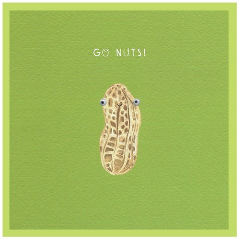 Cinnamon Aitch Googly Go Nuts! Birthday Card