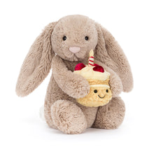 Load image into Gallery viewer, Jellycat Bashful Beige Bunny 'Birthday' Soft Toy
