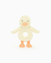 Load image into Gallery viewer, Jellycat Bashful Duckling Ring Rattle
