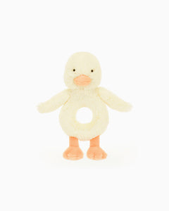 Jellycat Bashful Duckling Ring Rattle