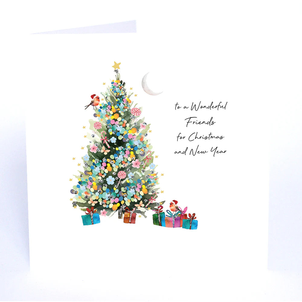 Five Dollar Shake Always Believe To Wonderful Friends for Christmas and New Year (Tree) Card