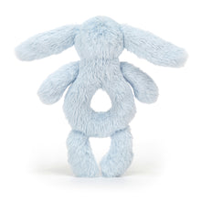 Load image into Gallery viewer, Jellycat Bashful Blue Bunny Ring Rattle
