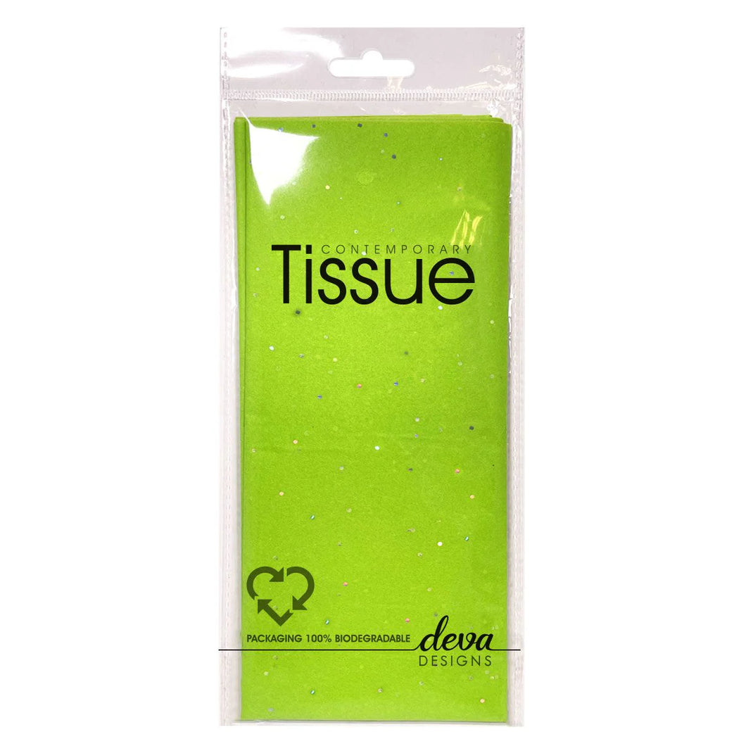 Deva Designs Tissue Pack / Sparkle Green