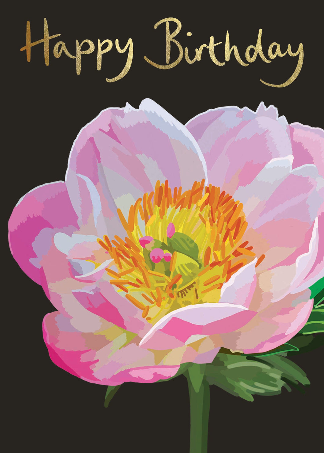 Sarah Kelleher Happy Birthday Peony Card