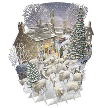 Load image into Gallery viewer, Paper D’Art Winter Sheep, 3D Pop Up Christmas Card
