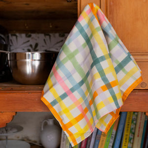 Plewsy Bright Gingham Tea Towel