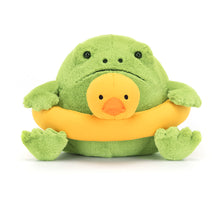 Load image into Gallery viewer, Jellycat Ricky Rain Frog Rubber Ring Soft Toy
