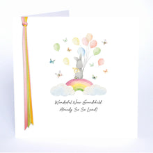 Load image into Gallery viewer, Five Dollar Shake Ribbons &amp; Roses Wonderful New Grandchild Already So So Loved Card
