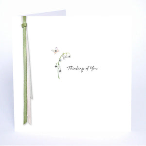 Five Dollar Shake Ribbons & Roses Thinking Of You Card