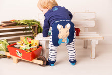 Load image into Gallery viewer, Blade &amp; Rose Peter Rabbit Navy Stripe Legging / 0-2 Years
