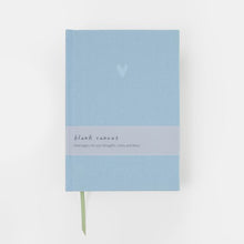 Load image into Gallery viewer, Caroline Gardner Blue Embossed Heart A5 Hardback Lined Notebook
