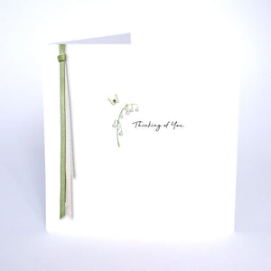 Five Dollar Shake Small Ribbons & Roses Thinking Of You Card