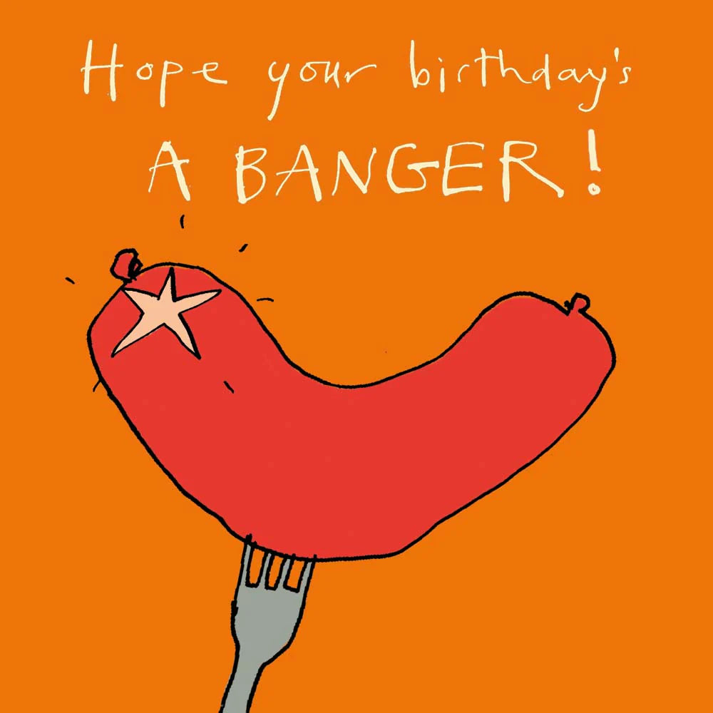 Poet & Painter ‘Birthday Banger' Greetings Card