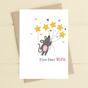 Dandelion Design Five Star Wife Card