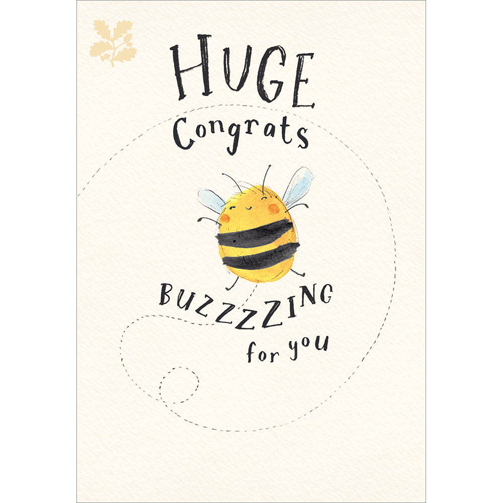 Woodmansterne For The National Trust ‘Sweet As Can Be’ Congrats Buzzing For You Card