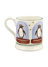 Load image into Gallery viewer, Emma Bridgewater Penguin Snow Globe 1/2 Pint Mug
