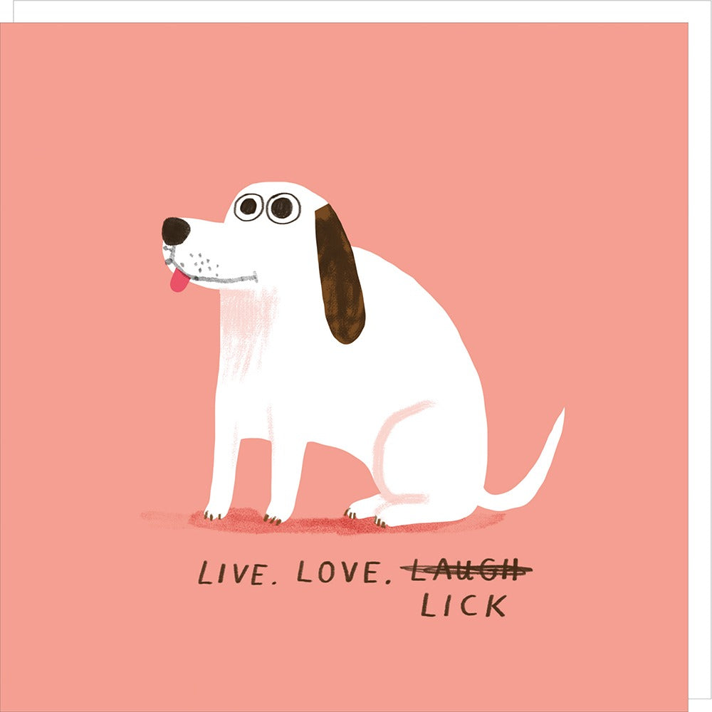 Rosie Made A Thing Lick Birthday Card