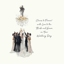 Load image into Gallery viewer, Five Dollar Shake ‘Gatsby’s Wedding’ Cheers to Forever! with Love to the Bride and Groom Card
