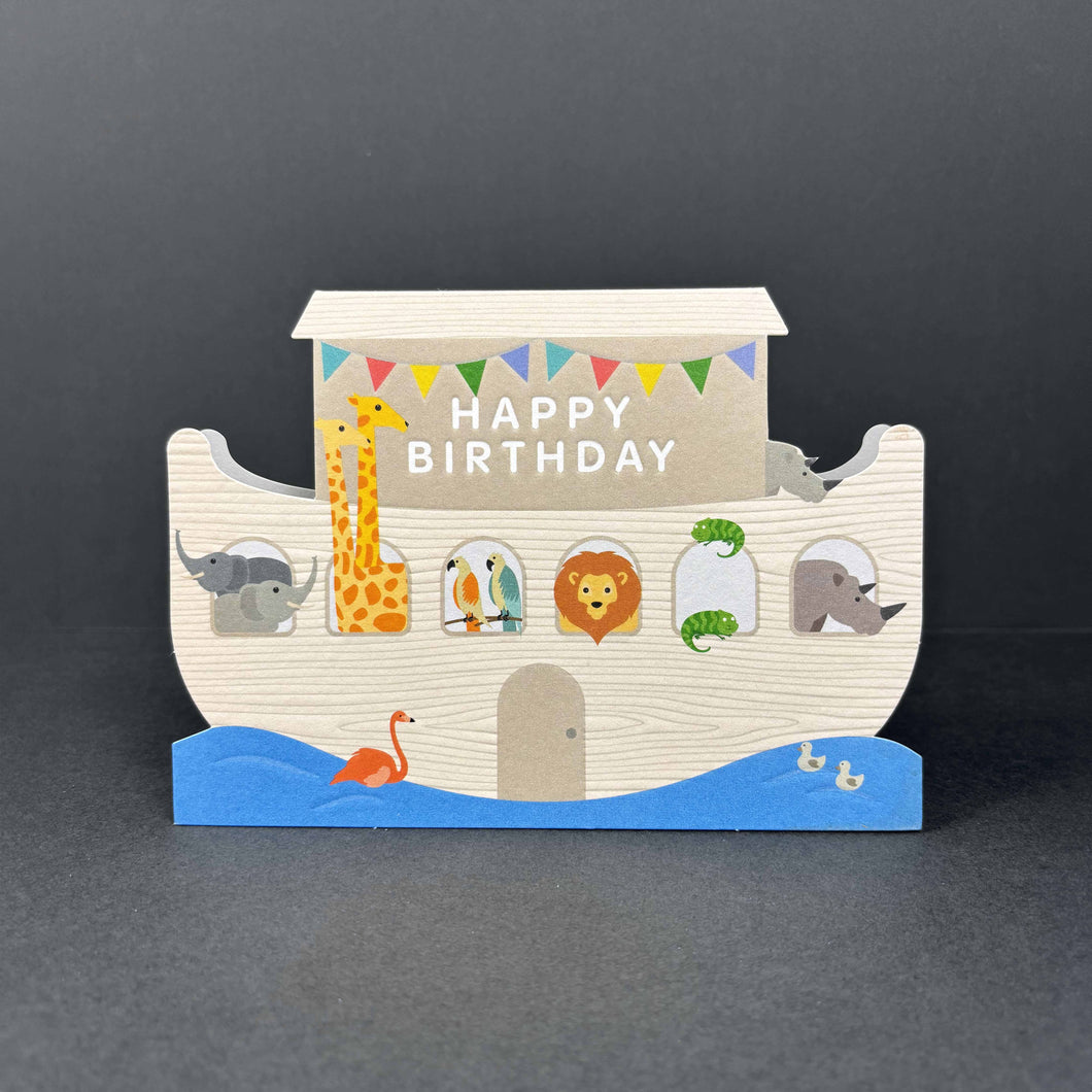 Heyyy Cards ‘Taking Shape’ Noah’s Ark Die Cut Birthday Card