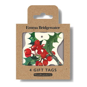 Emma Bridgewater Winter Flowers Gift Tag Multipack of 4