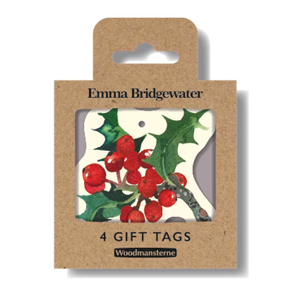 Emma Bridgewater Winter Flowers Gift Tag Multipack of 4