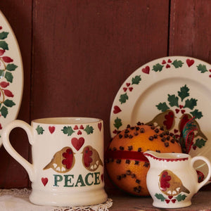 Emma Bridgewater Christmas Joy Set Of 2 1/2 Pint Mugs