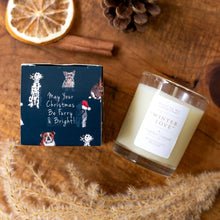 Load image into Gallery viewer, Toasted Crumpet Christmas Dogs (Winter Love) Mini Votive Boxed Candle
