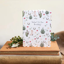 Load image into Gallery viewer, Toasted Crumpet Western Wildflowers Yeehaw! It&#39;s Your Birthday! Card
